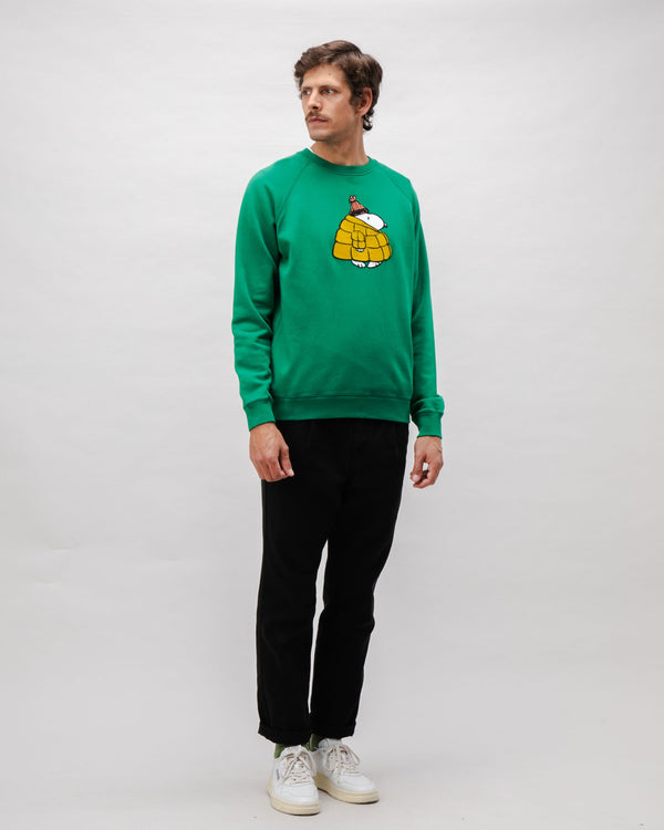 Brava fabrics Sudadera Algodón Peanuts Snow Verde Últimos 2 días