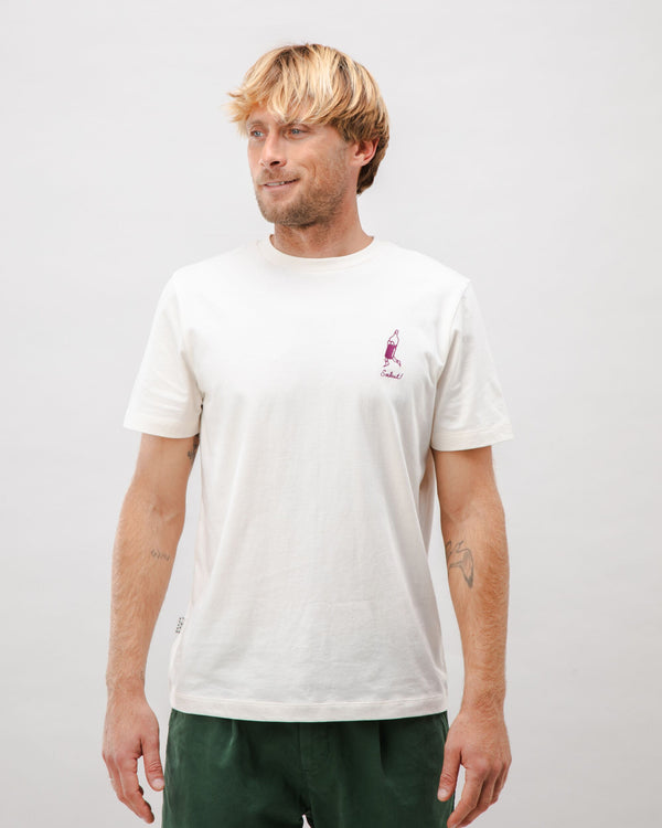 Brava fabrics Camiseta Algodón Salut Ecru Oferta especial de fábrica