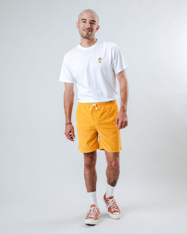 Brava fabrics Pantalón Corto Micro Pana Amarillo Ahorra y exporta