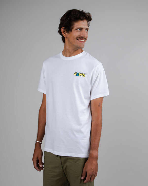 Brava fabrics Camiseta Jaws Blanca Descuentos del mes