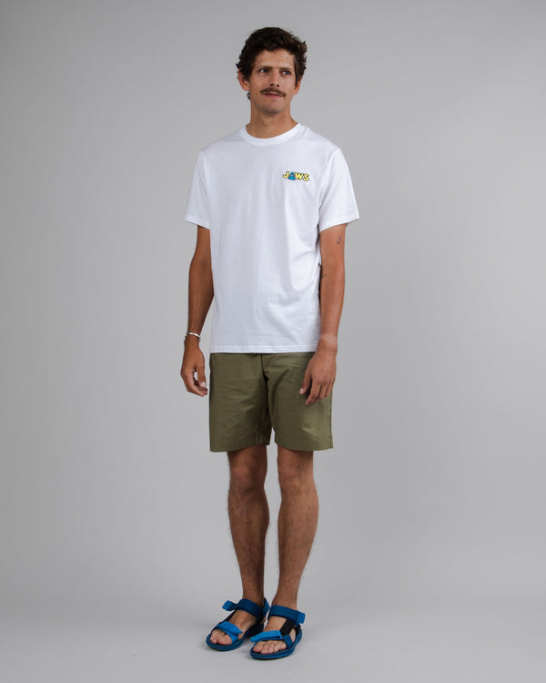 Brava fabrics Camiseta Jaws Blanca Descuentos del mes
