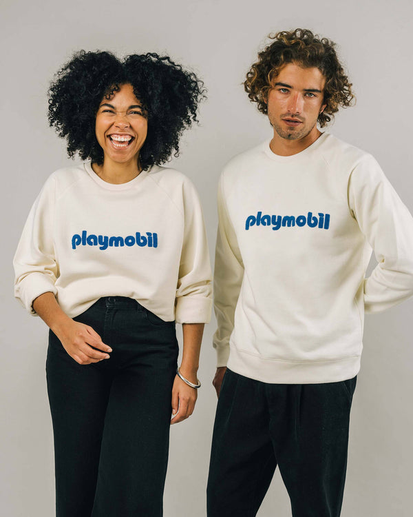 Brava fabrics Sudadera Playmobil Logo Ecru