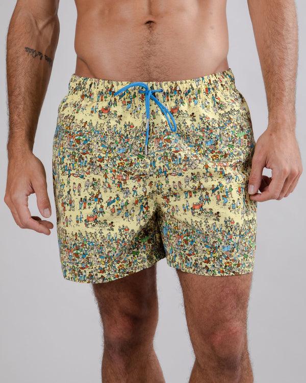 Brava fabrics Bañador Where is Wally Beach Amarillo