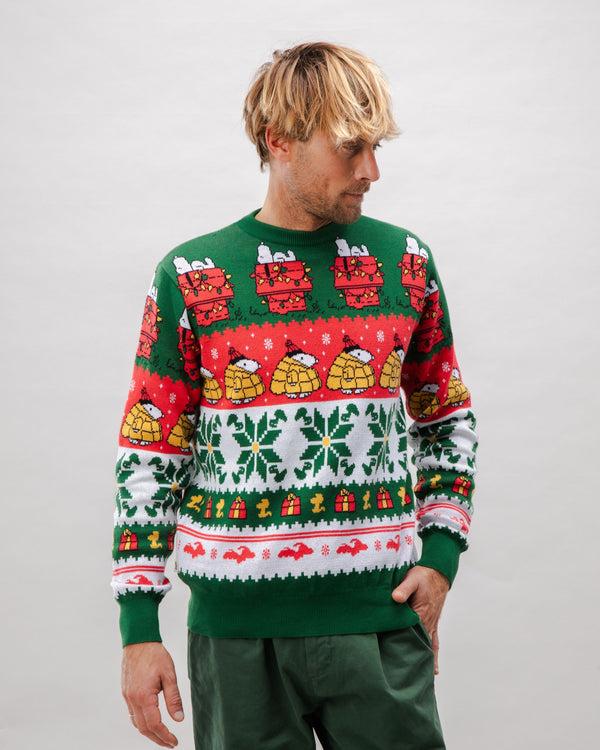 Brava fabrics Jersey Algodón Peanuts Xmas Multicolor Outlet online