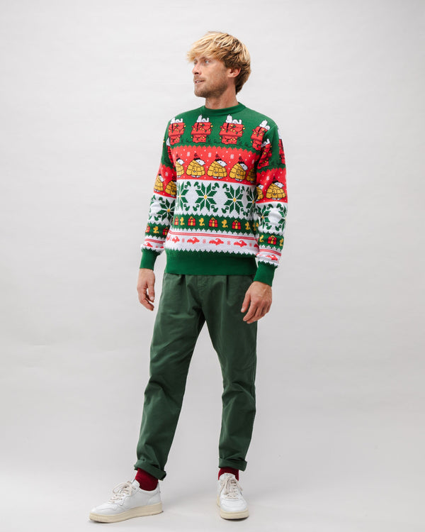 Brava fabrics Jersey Algodón Peanuts Xmas Multicolor Outlet online