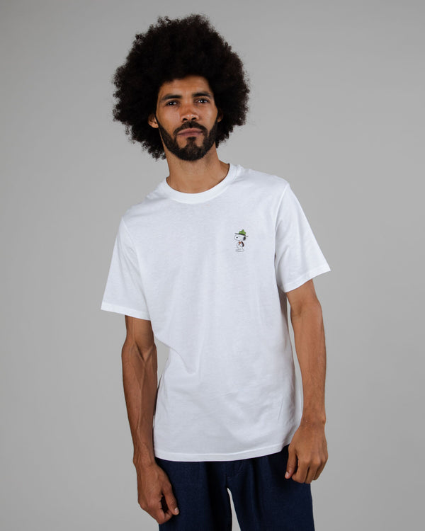 Brava fabrics Peanuts Camiseta Keep Calm White Venta caliente