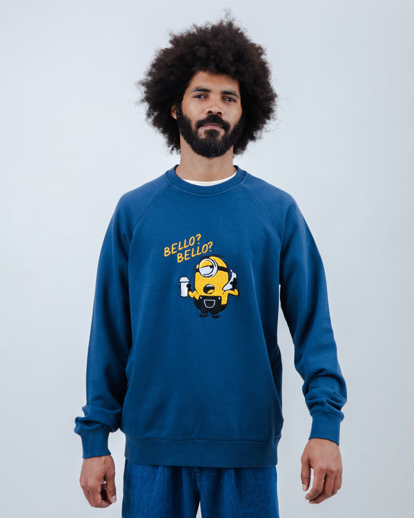 Brava fabrics Sudadera Minions Bello Bello Azul En oferta