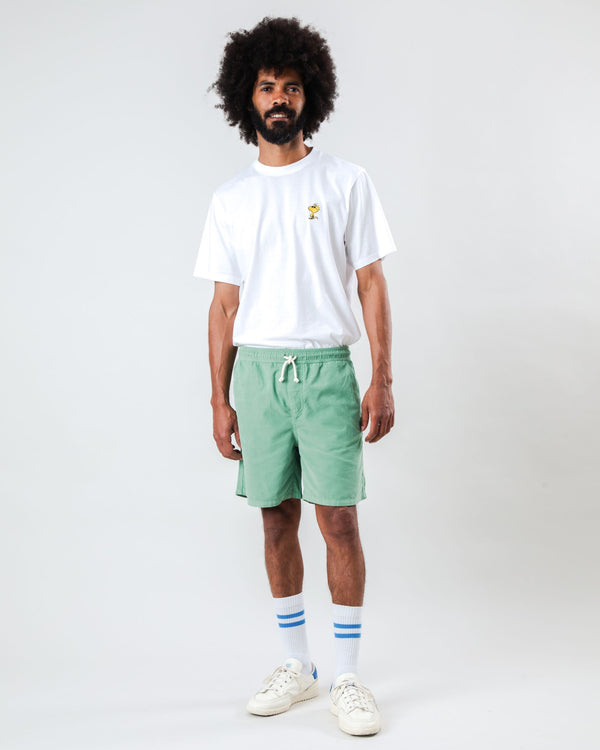 Brava fabrics Pantalón Corto Micro Pana Verde Descuento
