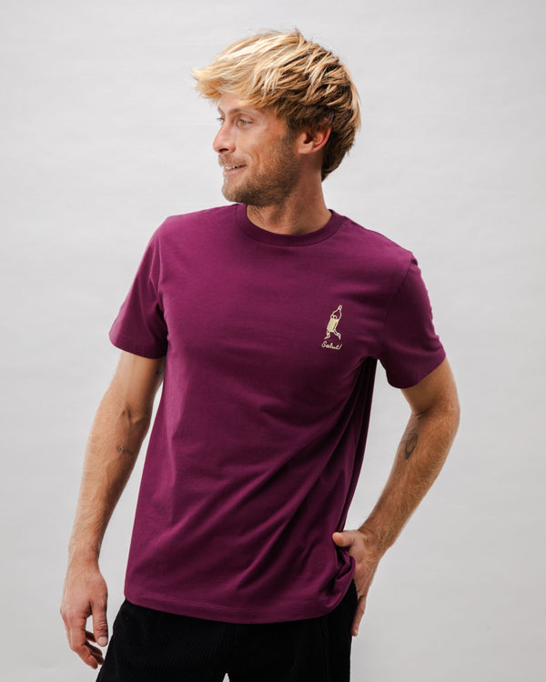 Brava fabrics Camiseta Algodón Salut Granate Rebajas top