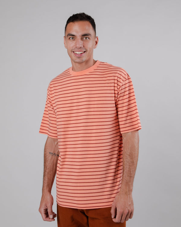 Brava fabrics Camiseta Oversize Rayas Coral Envío gratis