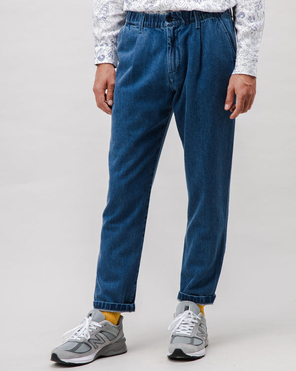 Brava fabrics Pantalón Comfort Chino Algodón Indigo