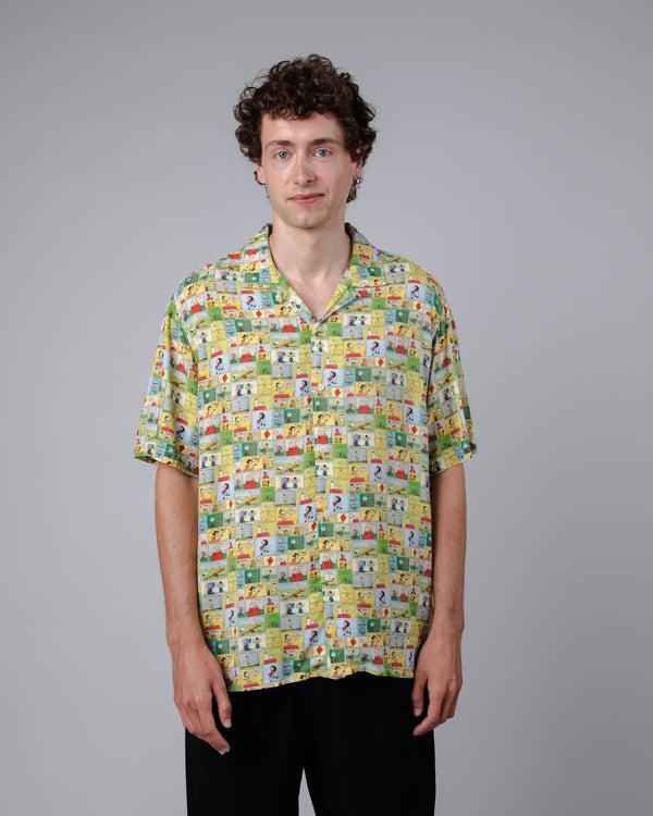 Brava fabrics Aloha Peanuts Comic Amarilla Libre de impuestos