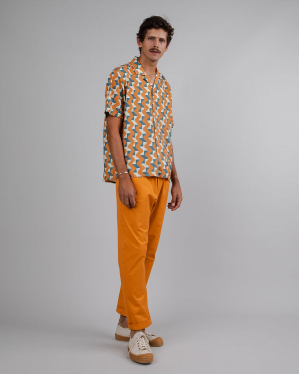 Brava fabrics Aloha Big Tiles Ocre Oferta exclusiva