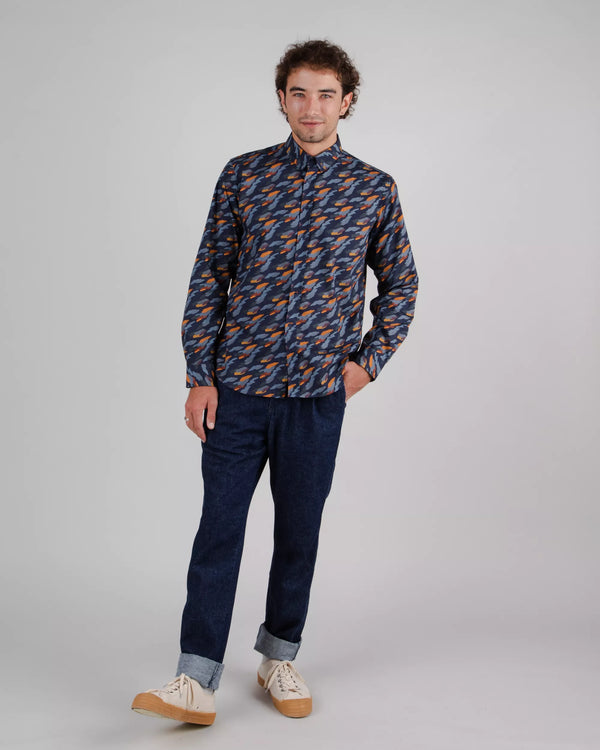 Brava fabrics Ucon Camisa Palma Navy Última moda