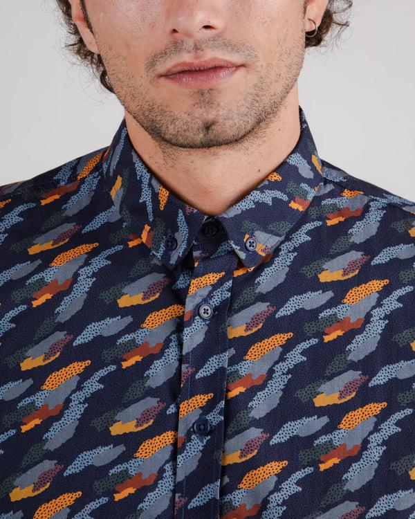 Brava fabrics Ucon Camisa Palma Navy Última moda