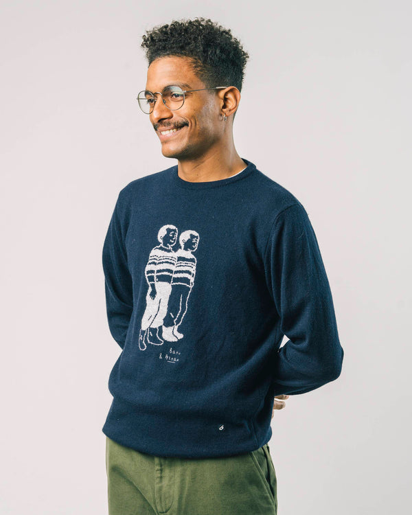 Brava fabrics Jersey Twins Navy