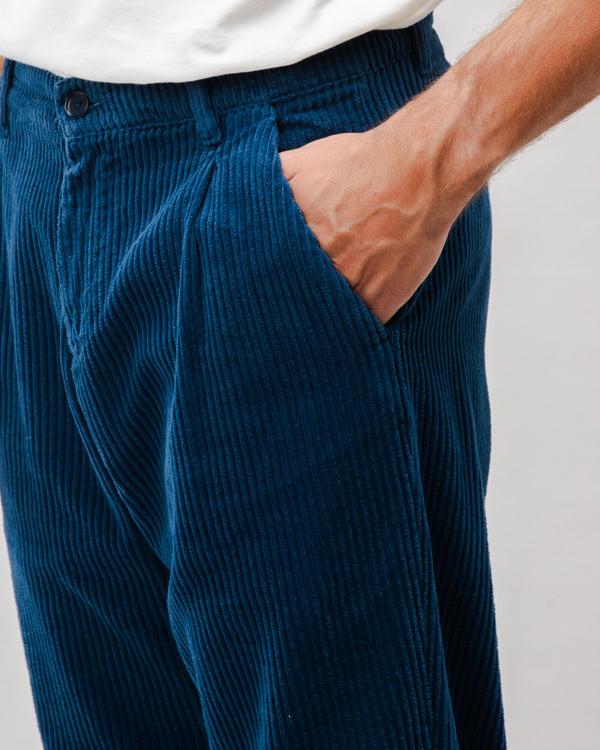 Brava fabrics Pantalón de Pana con Pinzas Indigo Ventas relámpago