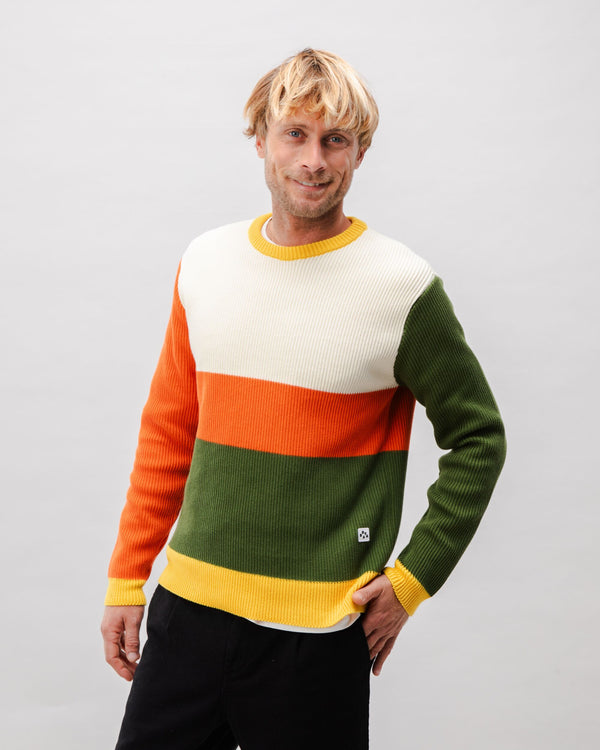 Brava fabrics Jersey Algodón Stripes Multicolor Descuento