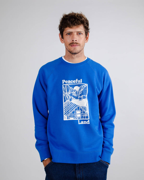 Brava fabrics Sudadera Peaceful Land Blue