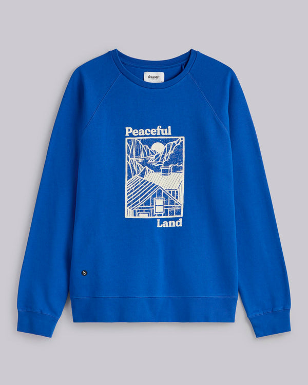 Brava fabrics Sudadera Peaceful Land Blue Tienda