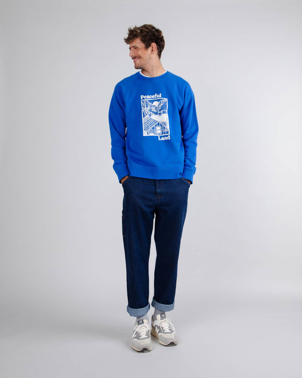 Brava fabrics Sudadera Peaceful Land Blue Tienda