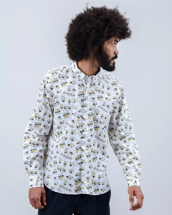 Brava fabrics Camisa Minions Coffee Long Sleeve Ecru Envío gratis