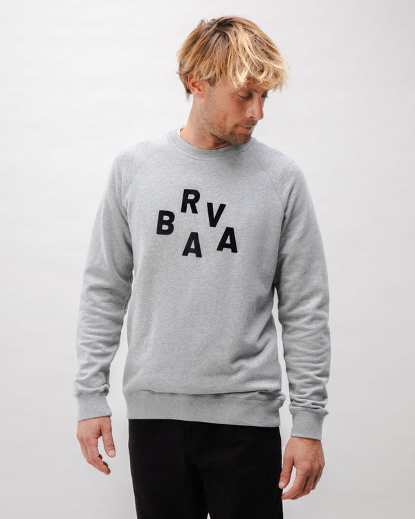 Brava fabrics Sudadera Algodón BRV Gris Melange Solo hoy