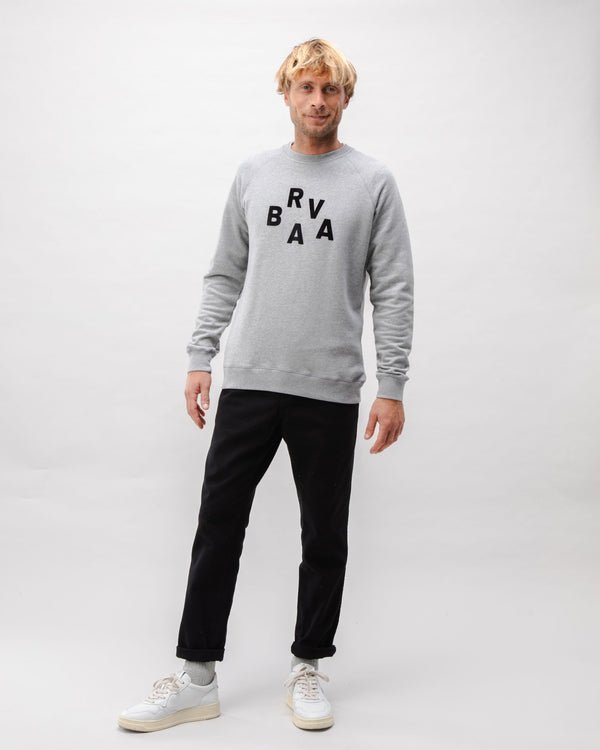 Brava fabrics Sudadera Algodón BRV Gris Melange Solo hoy