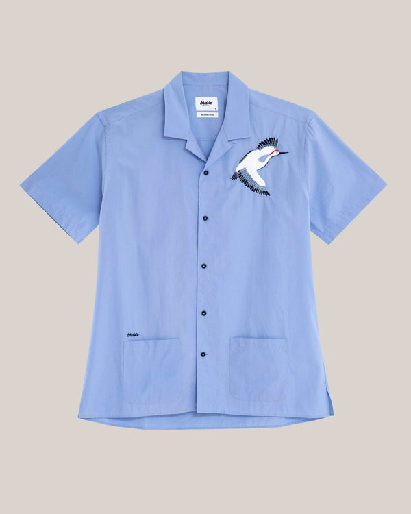 Brava fabrics Camisa Crane For Luck Essential Liquidación