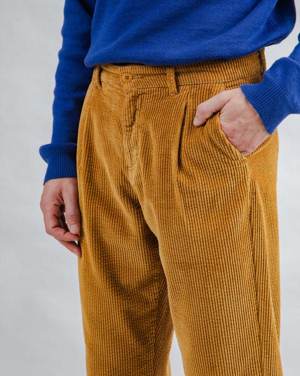 Brava fabrics Corduroy Pleated Chino Pants Camel Precios de Black Friday