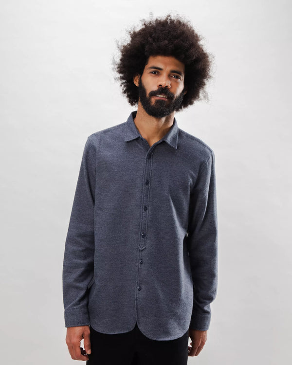 Brava fabrics Sobrecamisa Franela Mouline Gris Ofertas de temporada