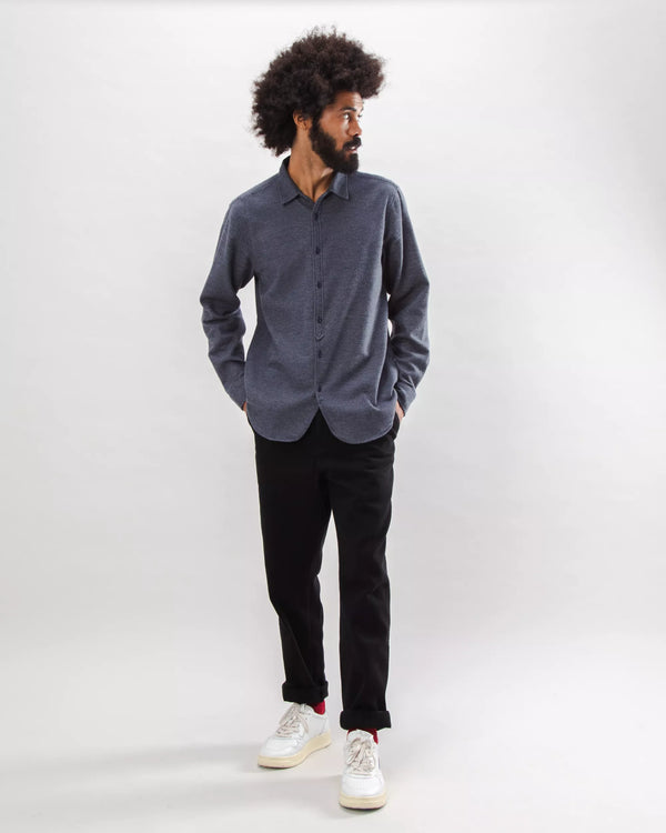 Brava fabrics Sobrecamisa Franela Mouline Gris Ofertas de temporada