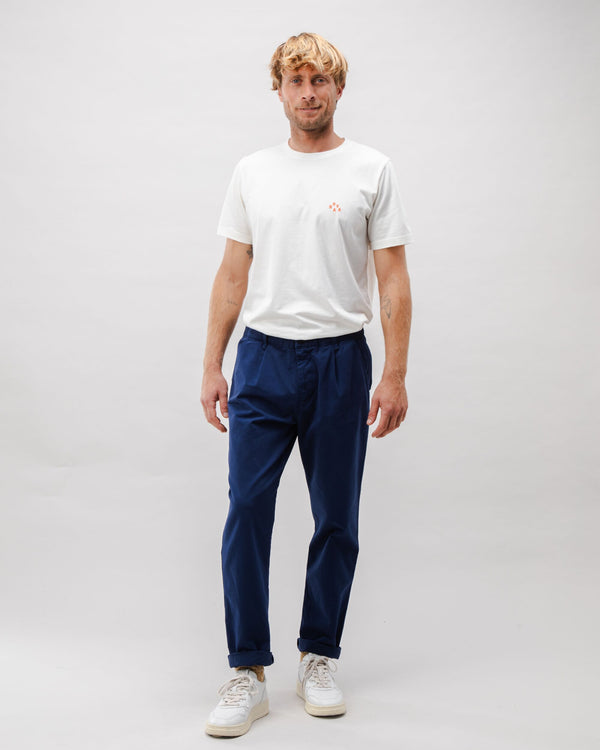 Brava fabrics Pantalón Comfort Chino Algodón Navy Precio ultrabajo