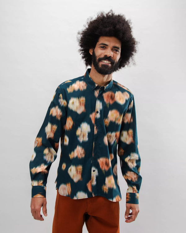 Brava fabrics Camisa Algodón Nebula Azul 2025