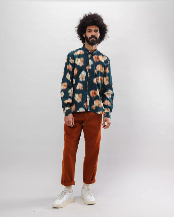 Brava fabrics Camisa Algodón Nebula Azul 2025
