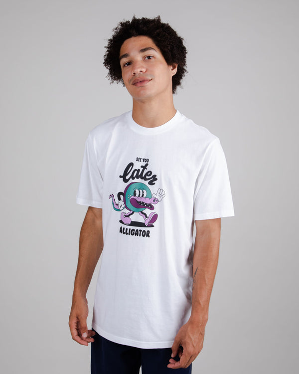 Brava fabrics Camiseta Yeye Weller Alligator Blanca Ofertas