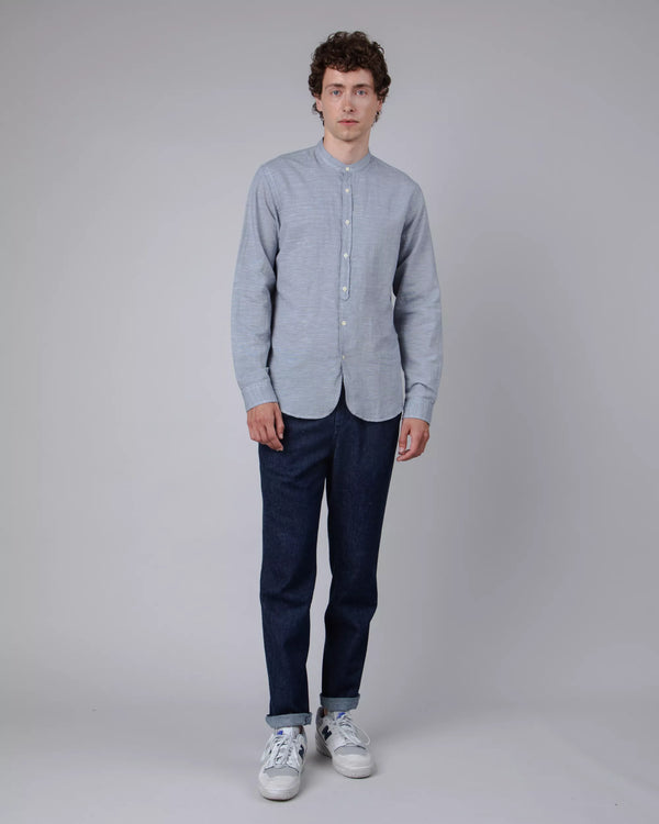 Brava fabrics Camisa Mao Pinstripe Azul Tienda