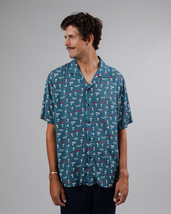 Brava fabrics Aloha Peanuts Athletic Azul Liquidación