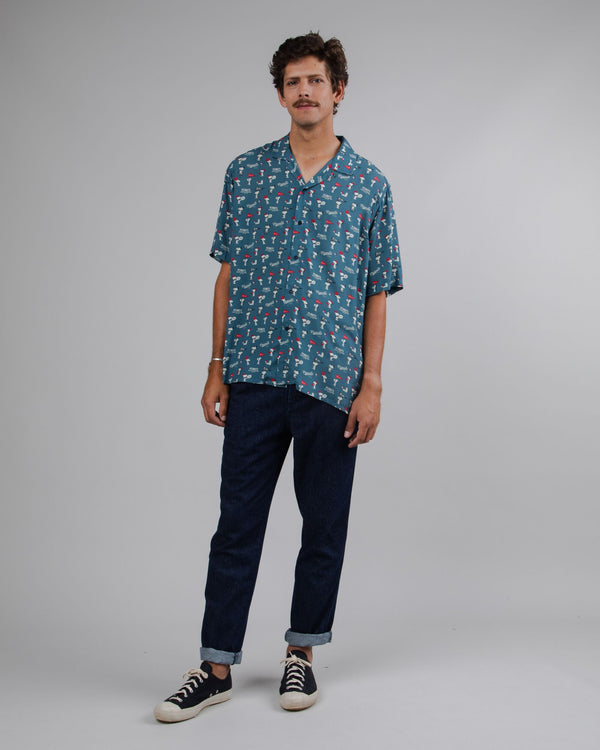 Brava fabrics Aloha Peanuts Athletic Azul Liquidación
