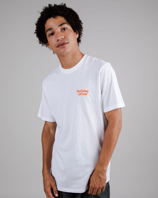 Brava fabrics Camiseta Holiday Blanca Rebajas top