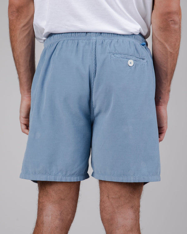 Brava fabrics Pantalón Corto Micro Pana Azul Últimos 3 días
