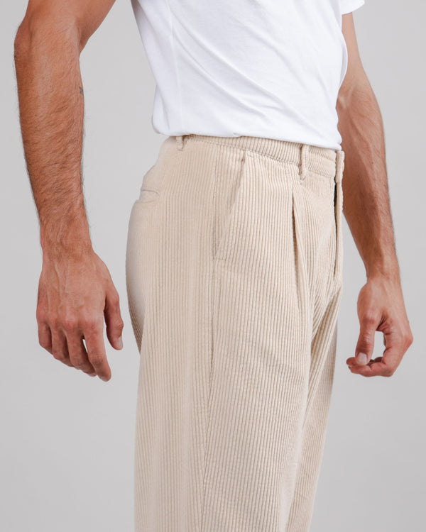 Brava fabrics Pantalón de Pana con Pinzas Sand Último día
