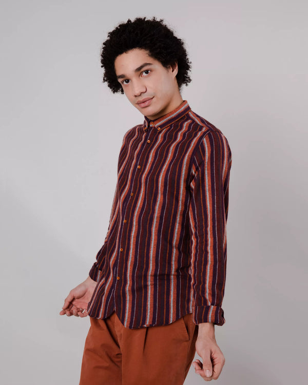 Brava fabrics Camisa Franela Barre Orange