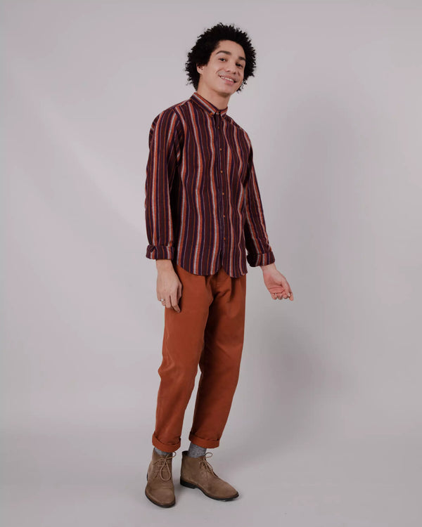 Brava fabrics Camisa Franela Barre Orange Solo queda un día