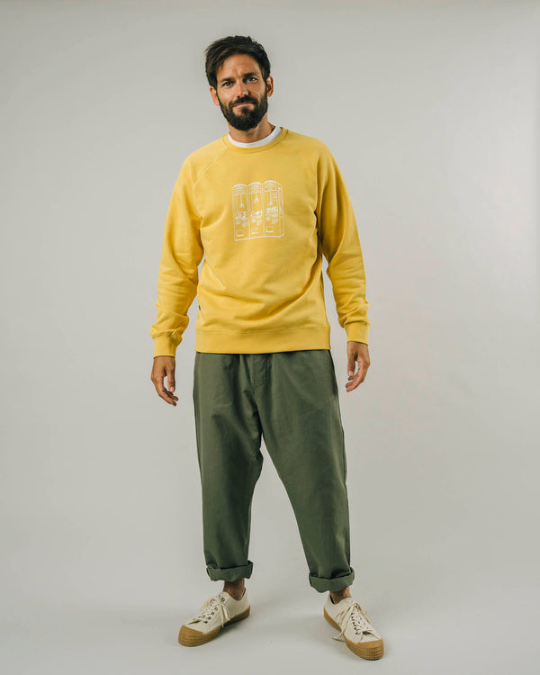 Brava fabrics Ufo Catcher Sweatshirt Ochre Precio ultrabajo