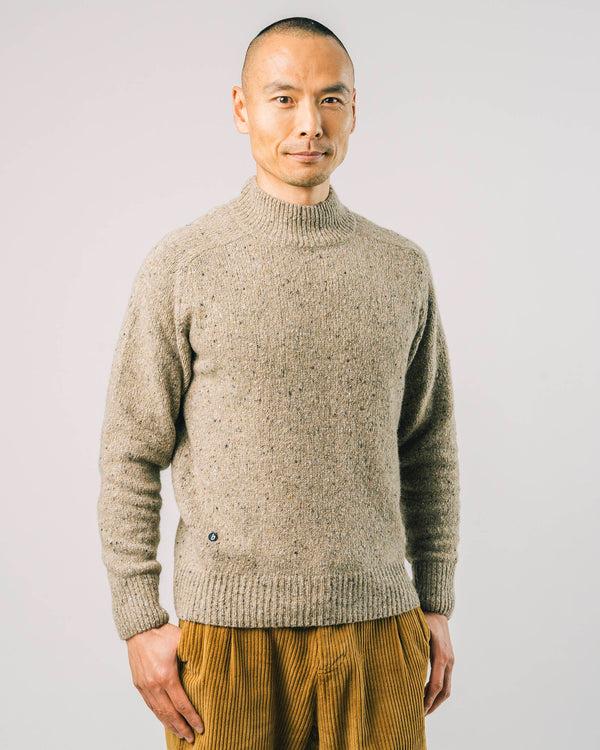 Brava fabrics Jersey Perkins Neck Ecru