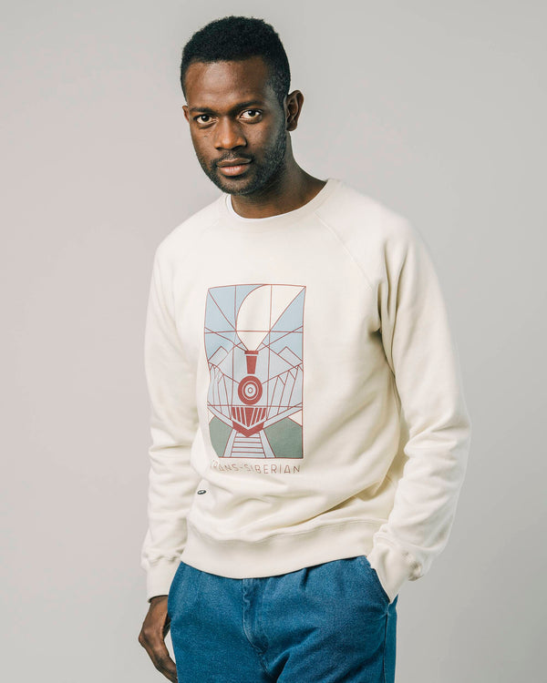 Brava fabrics Sudadera Transsiberian Ecru