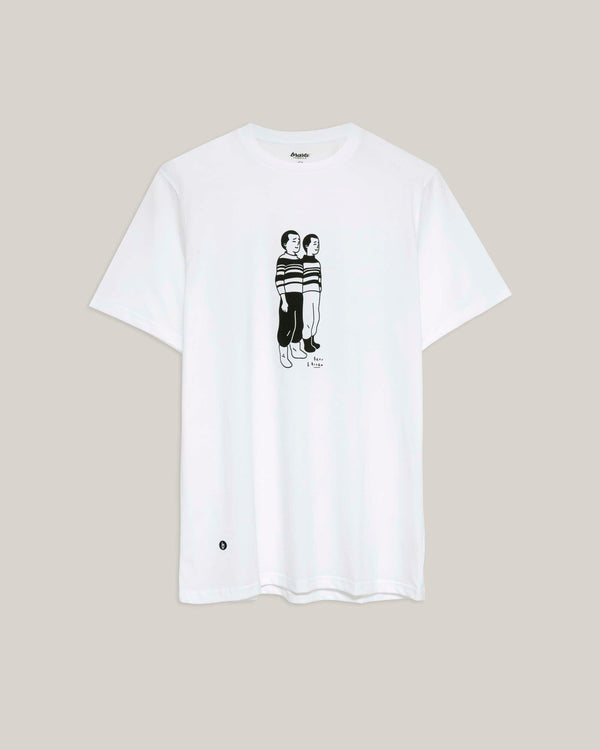 Brava fabrics Camiseta Twins White Últimos 2 días