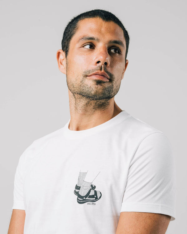 Brava fabrics Camiseta Socks Appeal White Liquidación