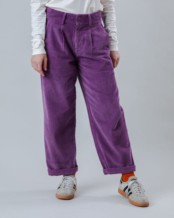 Brava fabrics Pantalón de Pana con Pinzas Orchid Precio de fábrica